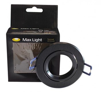 Светильник встраиваемый MaxLight CAST 78 BRUSHED BLACK, MR16, G5.3, круглый, поворотный