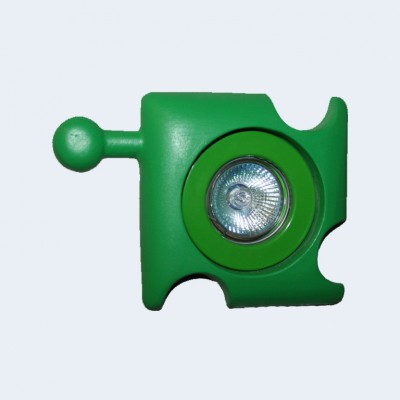 Светильник галогеновый Xenon 743.33 "детская серия"12V GU5.3 50W зеленый