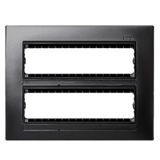 Simon 82C Рамка 2-х рядная, по 8 узких моделей Графит  82851-38
