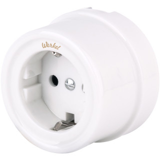 Розетка с/з Werkel Retro WL18-03-01 белый