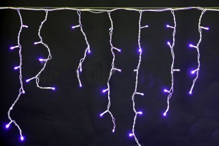 Бахрома светод. 3*0,6м (140LED) A-012R BL провод белый, синяя