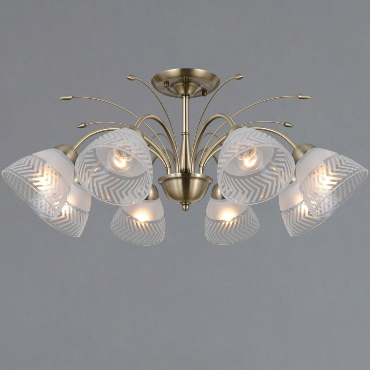 Люстра SNEHA (ILLUMICO) IL0594-8CSQ-25 AB AREZZO