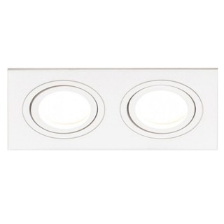Светильник встраиваемый MaxLight CAST 80 WHITE, MR16, G5.3, прямоугольный, поворотный