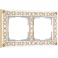 Werkel Antik Рамка 2 поста Белое золото W0021523 (WL07-Frame-02)