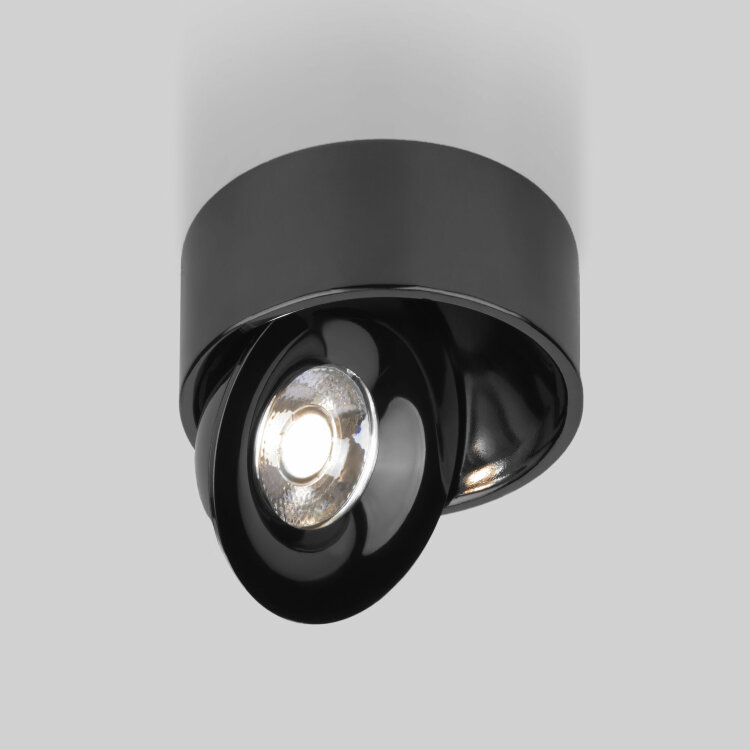 Накладной светодиодный светильник Elektrostandard Glide 8W черный жемчуг (25100/LED)