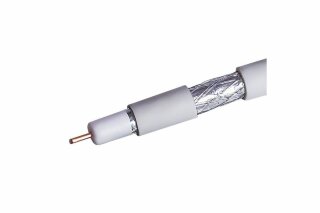Кабель коаксиальный RG-6 белый CCS 1,02 / Conduct. 18% / Al 48х0,12 / PVC Net.on