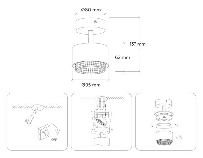 Спот Ambrella Light Techno family TN71282