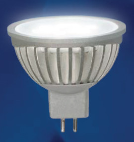 Лампа светодиодная  Uniel LED-JCDR-5W/NW/GU5.3/FR ALS01SL серия Aluminium Smile (365) Уценка!