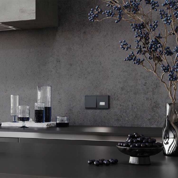 Встраиваемая LED подсветка с датчиком движения Voltum S70 07 графит VLS070707