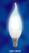Лампа светодиодная  Uniel LED-CW37-3W/WW/E14 150 Lm (633)