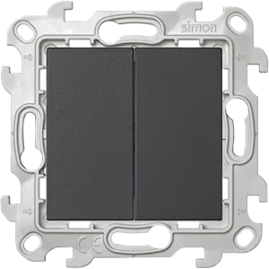 Simon 24 Графит Выключатель 2-кл