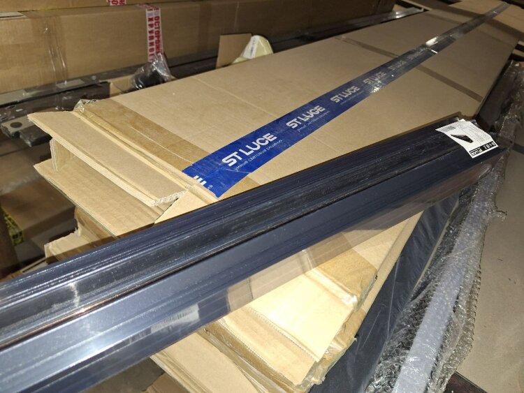 Профиль для монтажа под натяжной потолок Черный ST047.439.02 Длина 3 000мм (Заглушки 2+2 в ком)