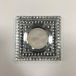 Светильник встраиваемый MaxLight CRYSTAL LED 34 MR16, G5.3, квадратный