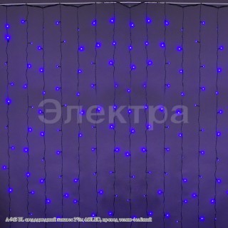 Занавес светодиодный 2*3м 440LED A-945 BL провод темно-зеленый