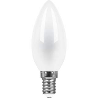 Лампа светодиодная Feron LB-73 Свеча E14 9W 230V 4000K матовая