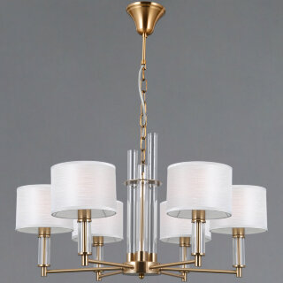 Люстра SNEHA (ILLUMICO) IL0755-6PSQ-25 BRASS GENOA