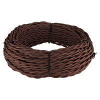 Ретро кабель витой Werkel Retro 3х2,5 (коричневый) 20м