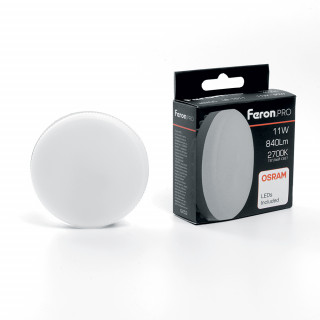 Лампа светодиодная Feron.PRO LB-1511 GX53 11W 175-265V 2700K OSRAM LED
