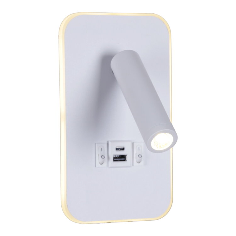 Спот SNEHA 86204-9.2-001KT LED12W+USB WT