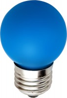Лампа  FERON светод.LB-37 5LED(1W) 230V E27 синий  70*45mm шарик (656)