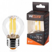 Лампа WOLTA Led Filament 25S45GLFT 7W E27 4000K шар (968)