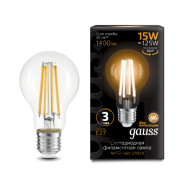 Лампа Gauss LED Filament A60 15W 102902115 2700K E27