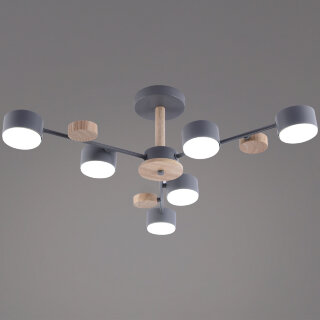 Люстра  SNEHA  03758-0.3-06 GREY+WOOD GX53