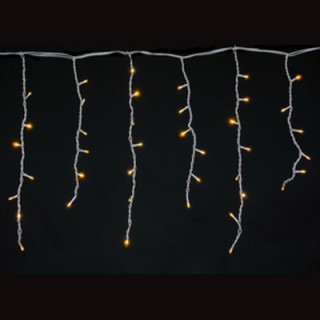 Бахрома светод. 3*0,6м (140LED) A-012R YL провод белый, желтая