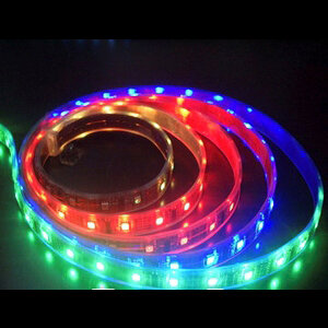 Светодиодная лента Arlight RT 2-5000 12V RGB 7,2 w/m (5060,150 LED,LUX) ARL обычная разноцветная