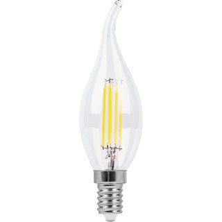 Лампа светодиодная Feron LB-74 9W E14 230V 2700K Свеча на ветру