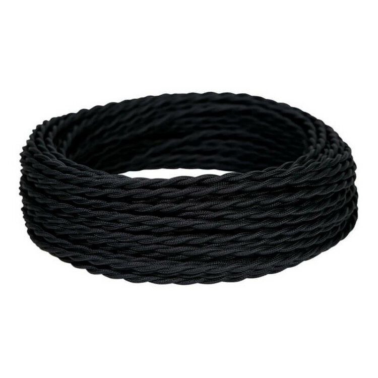 Werkel Ретро кабель витой 3х1,5 (черный) W6453508 (кратность 50 м)