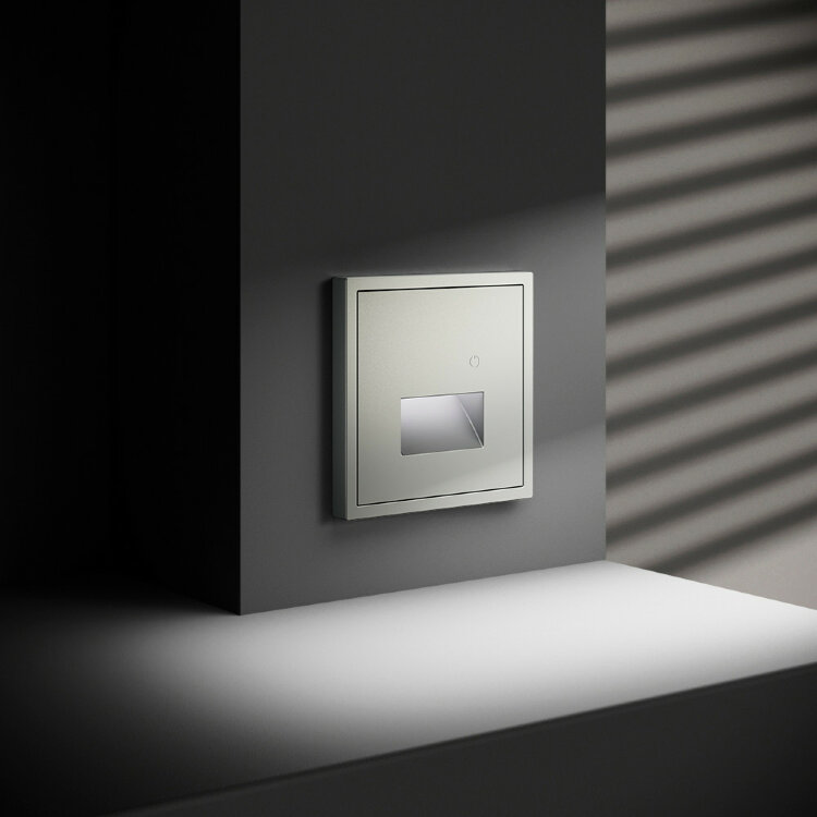 Встраиваемая LED подсветка с датчиком движения Voltum S70 05 сталь VLS070705