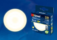Лампа светод. Uniel LED-GX53-8W/WW/GX53/FR PLZ01WH (089186)