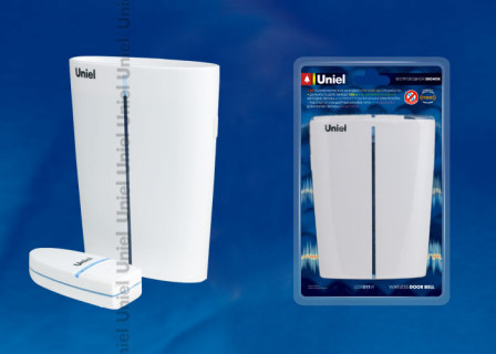 Звонок беспроводной UNIEL UDB-011W-R1T1-32S-150M-WH белый