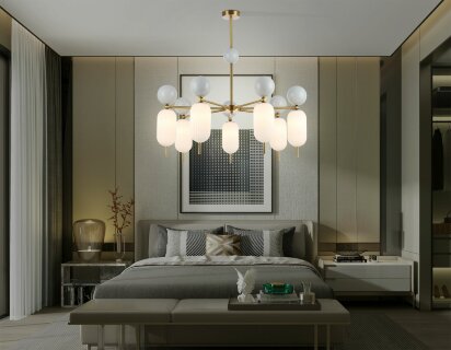 Люстра на штанге Ambrella Light High Light Ceramo Modern LH53106