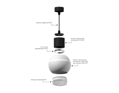 Корпус светильника накладной Ambrella Light DIY Spot C1105