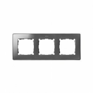 Simon 82 Detail 8201630-093 Рамка 3-постовая (алюминий/хром)