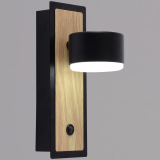 Бра  SNEHA  12540-0.2-01 BK+WOOD