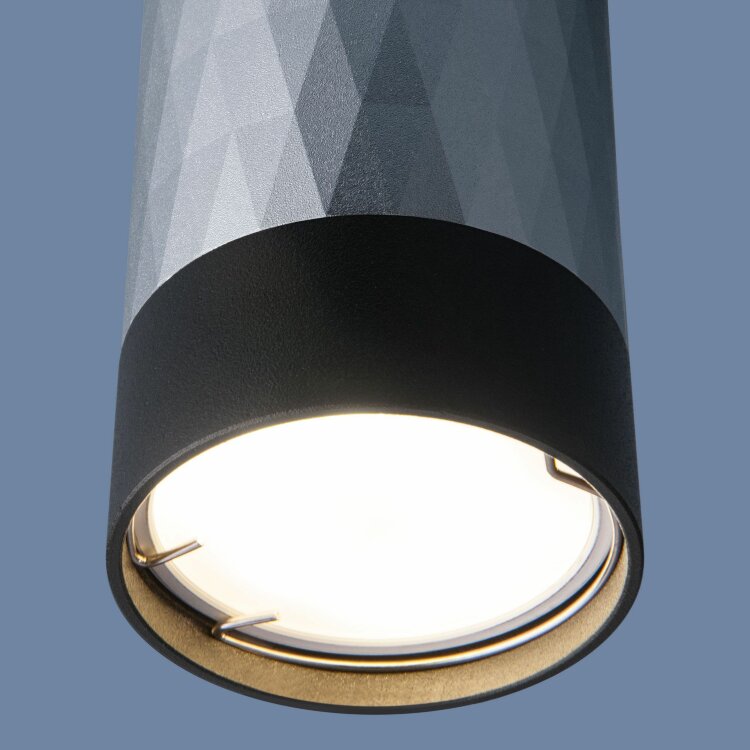 Светильник накладной DLN110 GU10 WH черный/серебро