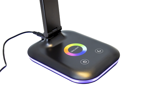 Наст. лампа UL621 (черный, 10 Вт, LED c RGB подсветкой)