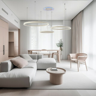 Люстра CITILUX CL719A700 Дуэт Смарт белый