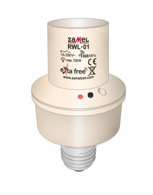Zamel Приемник выключательосвещения под лампы E27 100W RWL-01