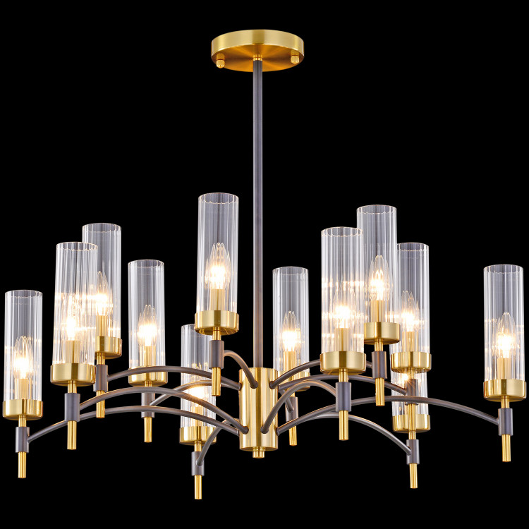 Люстра SNEHA (ILLUMICO) IL5177-6+6PLS-29 BRASS TUBO