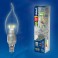 Лампа светодиодная  Uniel LED-CW37P-3W/WW/E14/CL "Свеча на ветру" серия Aluminium Smile