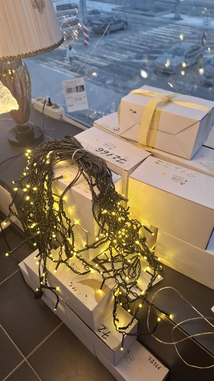 Бахрома светод. 5*0,6м (180LED) A-056AR WW провод черный, тепло-белая, влазозащ.