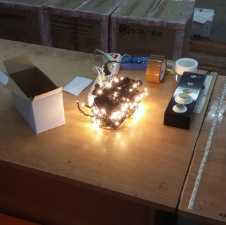 Бахрома светод. 5*0,6м (180LED) A-056AR WW провод черный, тепло-белая, влазозащ.