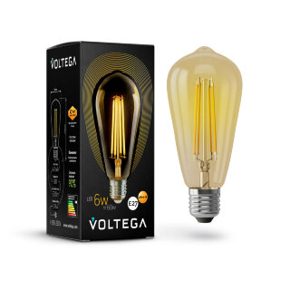 Лампа светод. Voltega LOFT 5526 ST64 6W 2800K E27