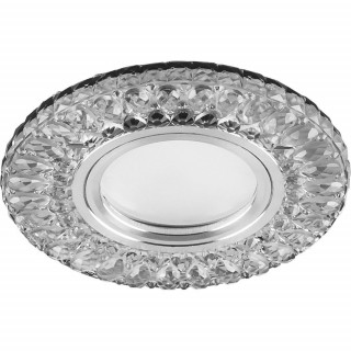 Светильник встраиваемый Feron CD906 15LED*2835 SMD 4000K, MR16 50W G5.3, белый, хром