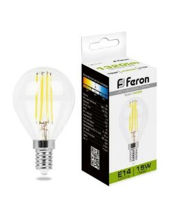 Лампа светодиодная Feron LB-515 Шарик E14 15W 230V 4000K