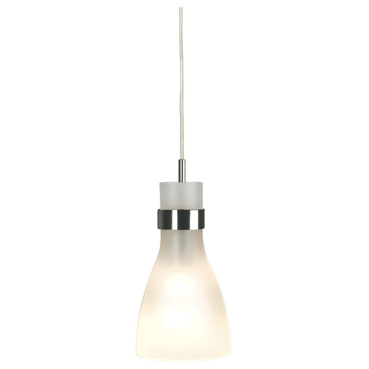 EASYTEC II®, BIBA 3 185521 светильник подвесной для лампы Е14 60 Вт макс, хром / стекло матовое